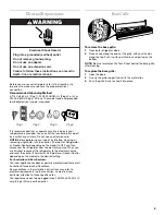 Предварительный просмотр 5 страницы Whirlpool 2308181 Use & Care Manual