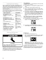 Предварительный просмотр 10 страницы Whirlpool 2308181 Use & Care Manual