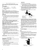 Предварительный просмотр 4 страницы Whirlpool 2309541B Use & Care Manual