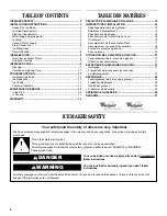 Предварительный просмотр 2 страницы Whirlpool 2313786 Use And Care Manual