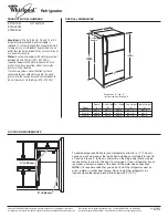 Whirlpool 2314412-D-WH Dimension Manual preview