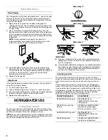 Предварительный просмотр 8 страницы Whirlpool 2314463 Refrigerator Use & Care Manual