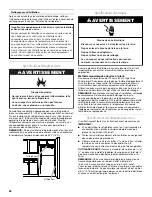 Preview for 26 page of Whirlpool 2314472 Refrigerator Use & Care Manual