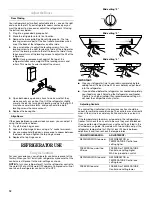 Предварительный просмотр 12 страницы Whirlpool 2314473 Refrigerator Use & Care Manual