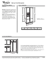 Whirlpool 2315173-D-WH Dimension Manual preview