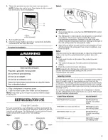 Предварительный просмотр 5 страницы Whirlpool 2315220 Use & Care Manual