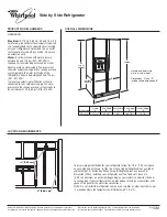 Whirlpool 2315228-D-WH Dimension Manual предпросмотр