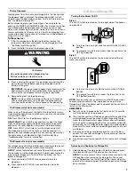 Предварительный просмотр 7 страницы Whirlpool 2318505 Use & Care Manual