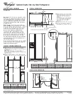 Preview for 1 page of Whirlpool 2318510-D-WH Dimension Manual