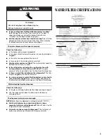 Предварительный просмотр 9 страницы Whirlpool 2318582 Use & Care Manual