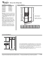 Whirlpool 2318594-D-WH Dimension Manual предпросмотр