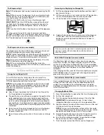 Предварительный просмотр 7 страницы Whirlpool 2318594 Use & Care Manual