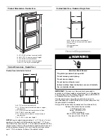 Preview for 4 page of Whirlpool 24" (61.0 CM) GAS SINGLEAND DOUBLE BUILT-IN OVEN Installation Instructions Manual