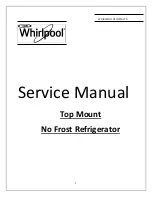 Whirlpool 240L SUSLITE Service Manual preview