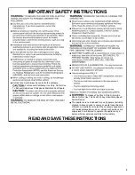 Preview for 3 page of Whirlpool 2510498 Installation Instructions And Use & Care Manual