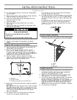 Preview for 7 page of Whirlpool 2510498 Installation Instructions And Use & Care Manual