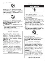 Preview for 5 page of Whirlpool 27" ELECTRIC WASHER/DRYER User Manual