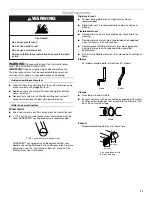 Preview for 11 page of Whirlpool 27" ELECTRIC WASHER/DRYER User Manual