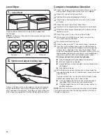 Preview for 16 page of Whirlpool 27' Installation Instructions Manual