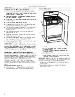 Предварительный просмотр 4 страницы Whirlpool 30" (76.2 CM) FREESTANDING GAS RANGES Installation Instructions Manual