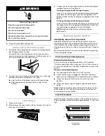 Предварительный просмотр 9 страницы Whirlpool 30" (76.2 CM) FREESTANDING GAS RANGES Installation Manual