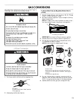 Предварительный просмотр 13 страницы Whirlpool 30" (76.2 CM) FREESTANDING GAS RANGES Installation Manual