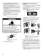 Предварительный просмотр 16 страницы Whirlpool 30" (76.2 CM) FREESTANDING GAS RANGES Installation Manual