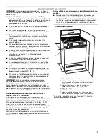 Предварительный просмотр 21 страницы Whirlpool 30" (76.2 CM) FREESTANDING GAS RANGES Installation Manual