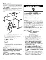 Предварительный просмотр 22 страницы Whirlpool 30" (76.2 CM) FREESTANDING GAS RANGES Installation Manual