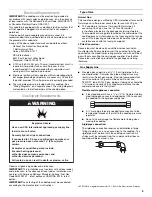 Предварительный просмотр 5 страницы Whirlpool 30"(76.2 CM) Installation Instructions Manual