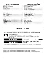 Preview for 2 page of Whirlpool 30" AND 36" (76.2 AND 91.4 CM) WALL-MOUNTCANOPY RANGE HOOD Installation Instructions And Use & Care Manual