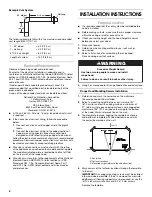 Preview for 6 page of Whirlpool 30" AND 36" (76.2 AND 91.4 CM) WALL-MOUNTCANOPY RANGE HOOD Installation Instructions And Use & Care Manual