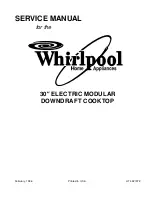 Предварительный просмотр 1 страницы Whirlpool 30" ELECTRIC MODULARDOWNDRAFT COOKTOP Service Manual