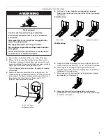 Предварительный просмотр 9 страницы Whirlpool 30 " Eye-Level Gas Range Installation Instructions Manual