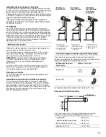 Предварительный просмотр 19 страницы Whirlpool 30" WALL-MOUNT CANOPY RANGEHOOD Installation Instructions And Use & Care Manual