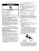 Preview for 6 page of Whirlpool 30414114 Installation Instructions Manual