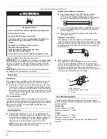 Preview for 6 page of Whirlpool 30inch(76.2 CM) FREESTANDING GAS RANGES Installation Instructions Manual