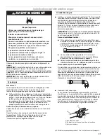 Preview for 21 page of Whirlpool 30inch(76.2 CM) FREESTANDING GAS RANGES Installation Instructions Manual