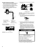 Preview for 24 page of Whirlpool 30inch(76.2 CM) FREESTANDING GAS RANGES Installation Instructions Manual