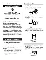 Предварительный просмотр 27 страницы Whirlpool 326031822 Use & Care Manual