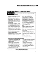 Preview for 3 page of Whirlpool 3360461 Use And Care Manual