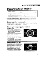 Preview for 5 page of Whirlpool 3360461 Use And Care Manual