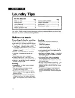 Preview for 14 page of Whirlpool 3360461 Use And Care Manual