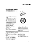 Preview for 23 page of Whirlpool 3360461 Use And Care Manual