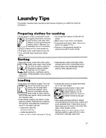 Preview for 13 page of Whirlpool 3363560 Use And Care Manual