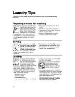 Preview for 12 page of Whirlpool 3366869 Use And Care Manual