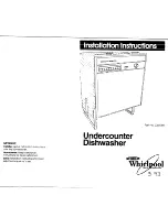 Предварительный просмотр 1 страницы Whirlpool 3369089 Installation Instructions Manual