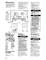 Предварительный просмотр 2 страницы Whirlpool 3369679 Installation Manual