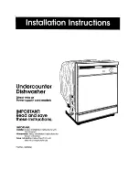 Предварительный просмотр 1 страницы Whirlpool 3380268 Installation Manual