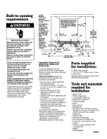 Предварительный просмотр 3 страницы Whirlpool 3380268 Installation Manual